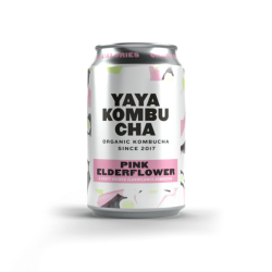 YAYA Kombucha Pink Elderflower Organic Bio
