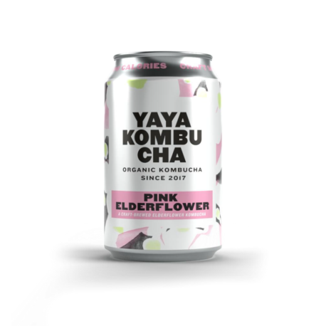 YAYA Kombucha Pink Elderflower Organic Bio